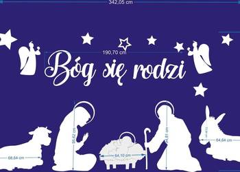 ZESTAW DEKORACYJNY. JASEŁKA, SZOPKA