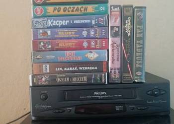 Dwa magnetowidy i 12 kaset VHS