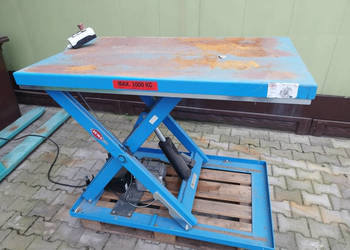 Stół podnośnikowy hydrauliczny, 1300x800mm, 1000 kg.