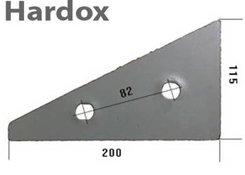 Płoza przednia HARDOX 95003732/P części do pługa OVERUM