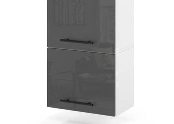 Szafka Kuchenna Wisząca Klapowa Modułowa 40cm Spremium Szary Połysk