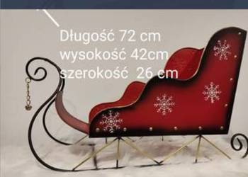 Sanie metalowe duże dekoracja