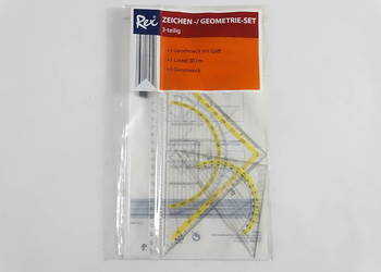 Nowy Zestaw Geometryczny Rex (3 elementy) – Idealny do Szkoły