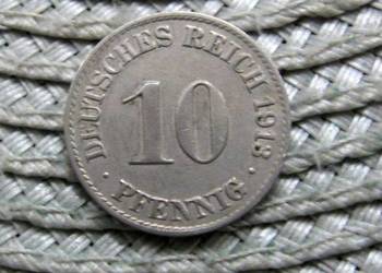 Niemcy 10 Reichspfennig 1913r - A