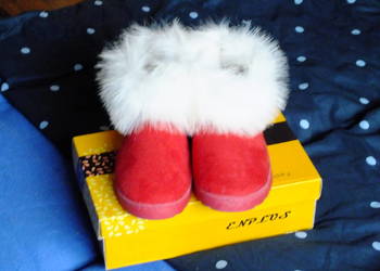 Sprzedam damskie buty ocieplane z futerkiem mało co używane  roz 37 tanio