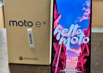 Telefon Motorola Moto E15 2/64GB Dual Sim Gwarancja 10.01.2028 r.