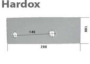 Płoza krótka HARDOX 123029/P części do pługa KRONE