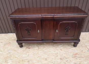 Komoda Niska RTV Dębowa Zgrabna Stara Antyk Po Renowacji.