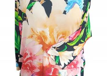 BLUZKA MOCNO ELASTYCZNA kolorowa 2-3XL BIUST 140 CM