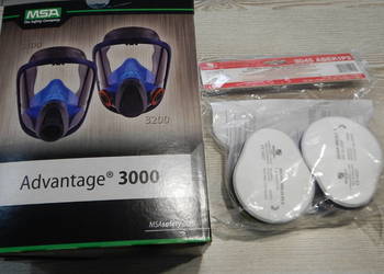Maska MSA Advantage 3221 + zestaw Filtrów wielogazowych 3045 ABEK1P2