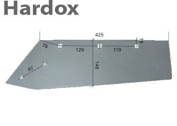 Lemiesz 300ha! HARDOX 925131261/L części do pługa POTTINGER