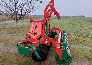 Agregat talerzowy Agro-Masz 3 m + hydropak, Brona Tolmet - Jak NOWY