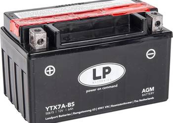 Akumulator motocyklowy Landport YTX7A-BS 12V 6Ah 105A