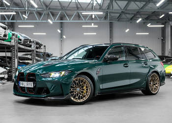 BMW M3 CS Touring 550 KM. Gwarancja 2029. PPF. British Racing Green. G80