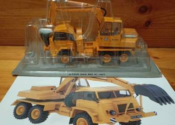 STAR 660 M2 K-407 Koparka deagostini 1:43 Kultowe ciężarówki PRL Nowy