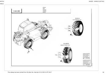 Manitou MT835 MT1135 MT1335 katalog cześci zamiennych PL