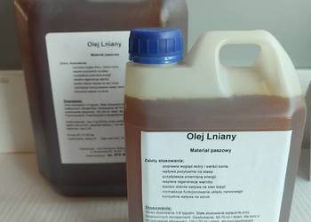 Olej lniany 5l 100% naturalny REGENERACJA  lśniąca sierść
