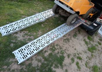 Najazdy aluminiowe kosiarka traktorek quad.