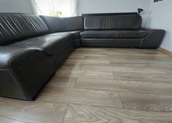 Narożnik 240x280 duży skóra naturalna, spania 140x200