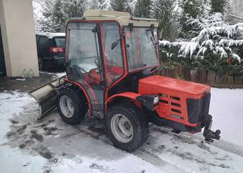 Antonio Carraro pług do śniegu, wozek widłowy 4x4, traktorek sadowniczy