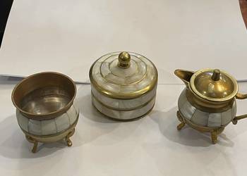 Zestaw stołowy z masą perłową