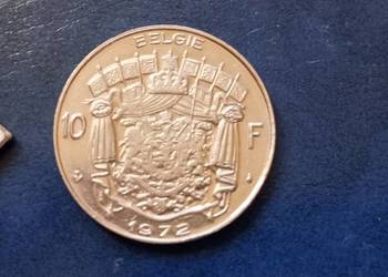 Stare monety 10 frank 1972 Belgia