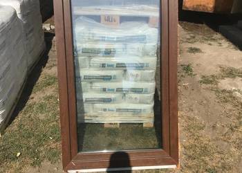 3x Okna GEALAN PCV Orzech (2szt 87x140, 1szt 97x140) - TRZYSZYBOWE