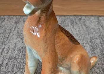 Figurka Porcelana Pies Terier Łomonosow USSR