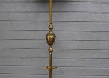 Stojąca Lampa z Brązu + Abażur - Vintage - Lampka Secesja 185cm