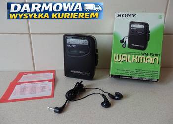 NOWY, Kolekcjonerski SONY WM-FX101, Walkman z Radiem FM/AM.