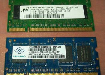 RAM DDR2 NANYA MICRON 1GB (2x512MB) PC2-5300 667MHz
