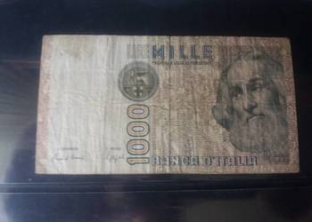 Banknot Włochy 1000 Lir