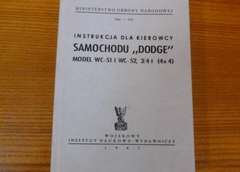Dodge WC 52 - Instrukcja plus książki.