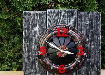 Duży moto zegar docisk sprzęgła patyna loft