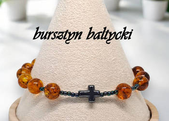 Bransoletka różaniec, dziesiątka różańca, BURSZTYN bałtycki #1005 Bransoletka różaniec, dziesiątka różańca, BURSZTYN bałtycki #1005