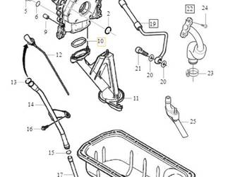 VOLVO S40 V50 C30 V70 S80 uszczelka pompy oleju 1,6D 30735087 OE