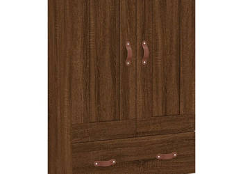 Wysoka szafka brązowy dąb 695x31x115 cm WM-830299
