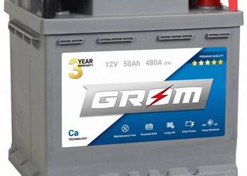 Akumulator 50Ah 480A GROM Premium  EN PRAWY PLUS