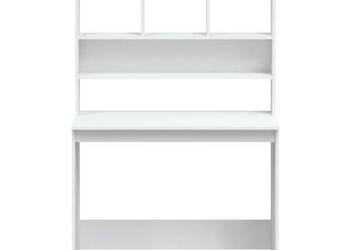 vidaXL Biurko z półkami, białe(SKU:823000)