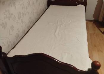 Łóżko drewniane 90x200 z 2 materacami