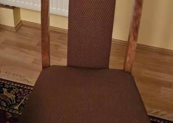 *** Cztery drewniane krzesła tapicerowane w idealnym stanie! ***