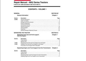 CASE MXU 100, 110, 115, 125, 130, 135 instrukcja napraw