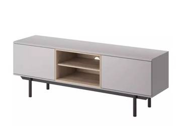 Nowa szafka RTV Inox 150 kolor Szara/Hickory