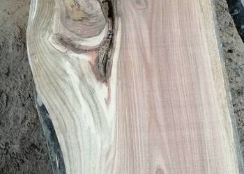 Monolit 65x125 x5 dąb stolik kawowy live edge stół