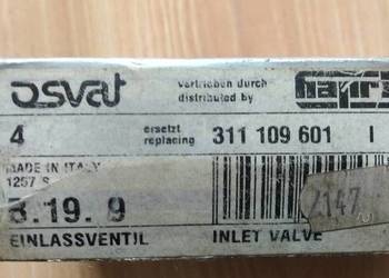 Zawór ssący wydechowy do VW 1.5 1.6 311109601 B.19.9