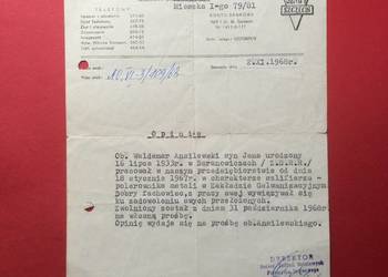 ( 1313 ) Opinia Z Zakładu Pracy