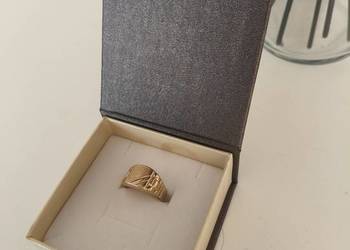 Sygnet męski złoty, pr. 375 rozmiar 18.