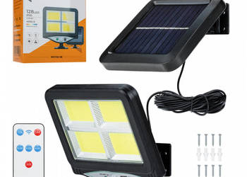 Halogen Solar 128 LED kabel 5m + pilot czujnik zmierzchu czujnik ruchu