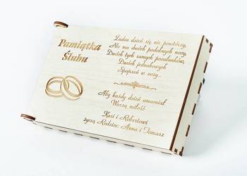 Pamiątka Ślubu, pudełko na pieniądze NP8