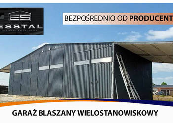 Garaż Blaszany Grafitowy | Garaże Blaszane | KONSTRUKCJA | - ESSTAL-